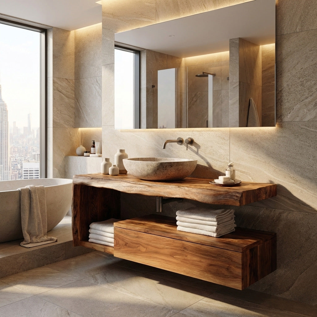 Modern Floating Bathroom Vanity For Spa