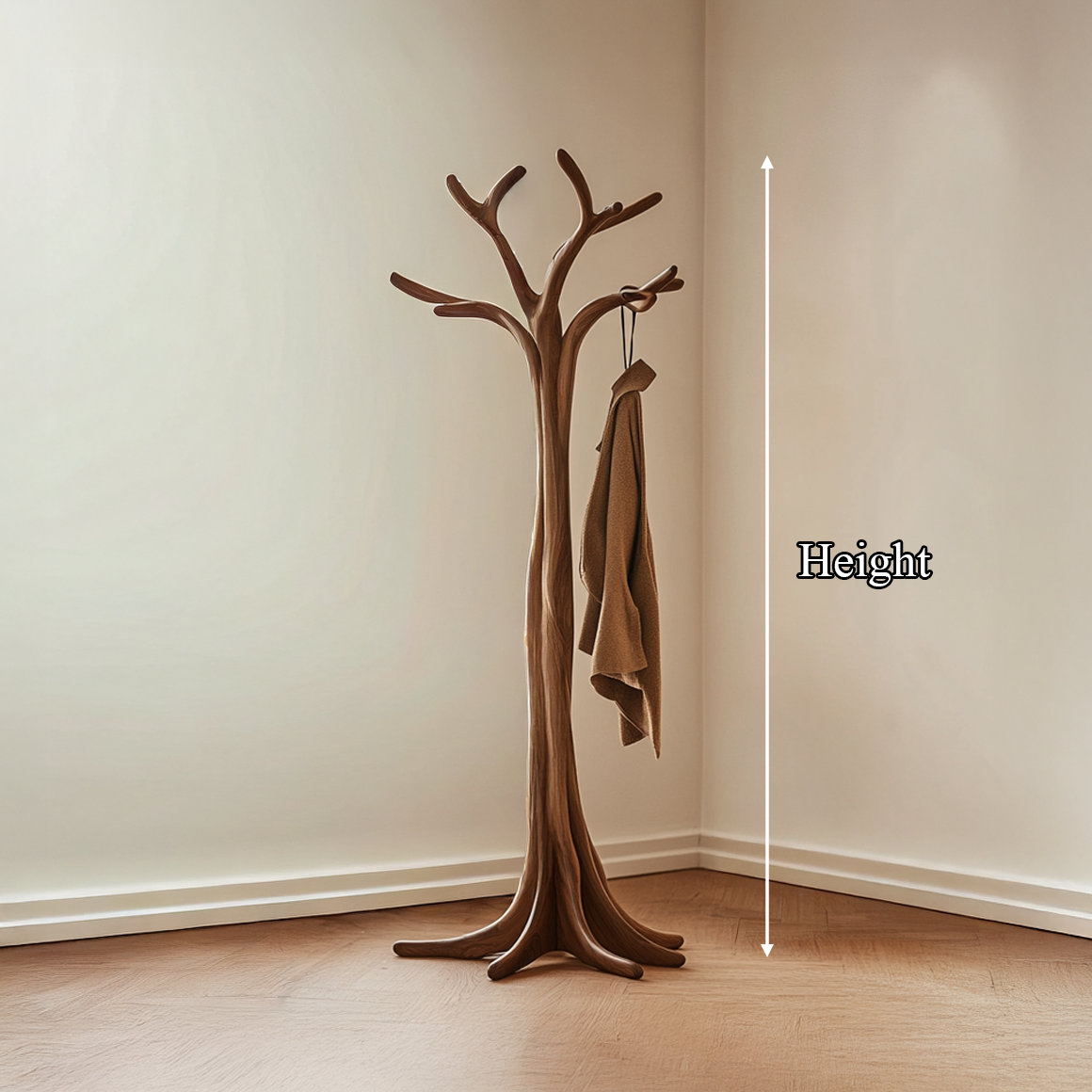 Rustic Tree Branch Coat Rack