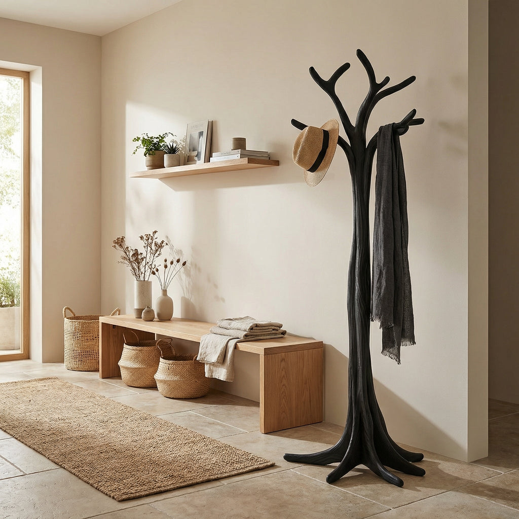 Rustic Tree Branch Coat Rack